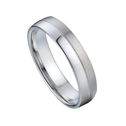 NSS3017 Dámský snubní ocelový prsten šíře 4 mm (53)
