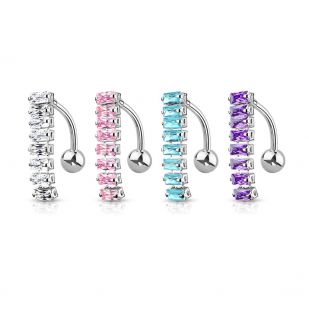Obrácený piercing do pupíku