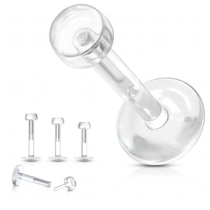 Piercing do brady - labreta BioFlex (1,2 x 6 mm)