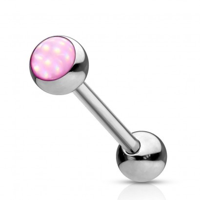 Piercing do jazyku růžový