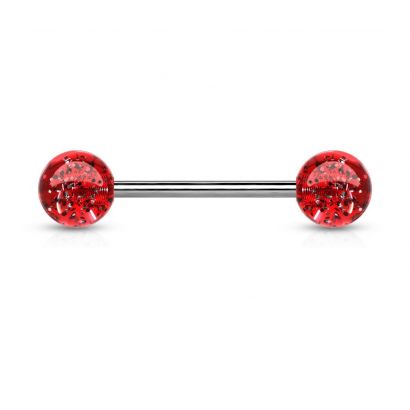 Piercing do jazyka akrylát (červená)