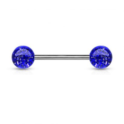 Piercing do jazyka akrylát (modrá)
