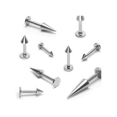 Piercing do brady - kónus (3 x 3 mm, 1,2 x 10 mm)
