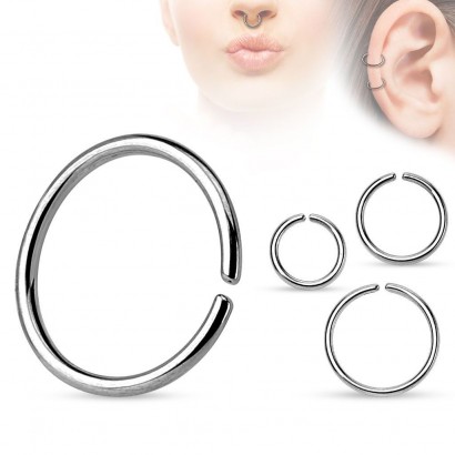 Piercing do nosu/ucha - kruh (1,6 x 10 mm)
