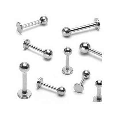 Piercing do brady - labreta (1,6 x 8 x 4 mm)