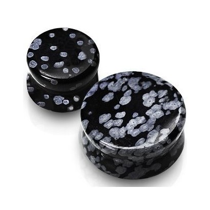 Plug do ucha z obsidiánu (19 mm)