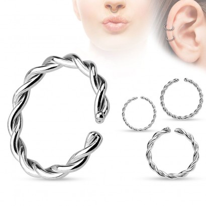 Piercing do nosu/ucha - kruh (1,2 x 8 mm)