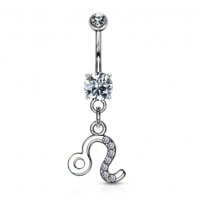 Piercing do pupíku - znamení lev