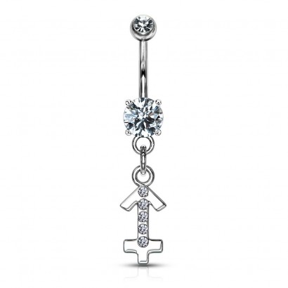 Piercing do pupíku - znamení střelec