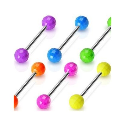 Piercing do jazyka (růžová)