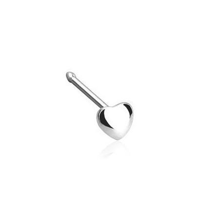 Piercing do nosu - srdíčko
