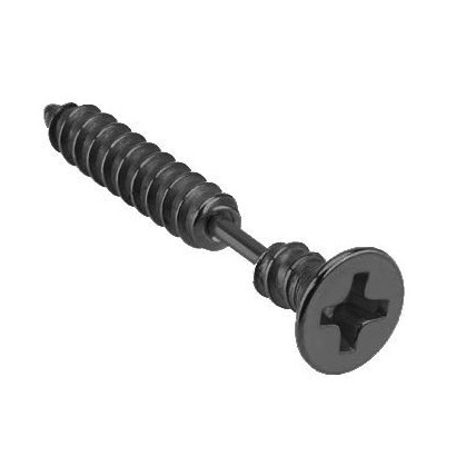 Falešný piercing do ucha - šroub (černá)