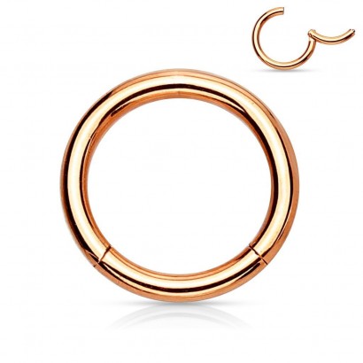 Piercing segment kruh zlacený (1,6 x 12 mm)