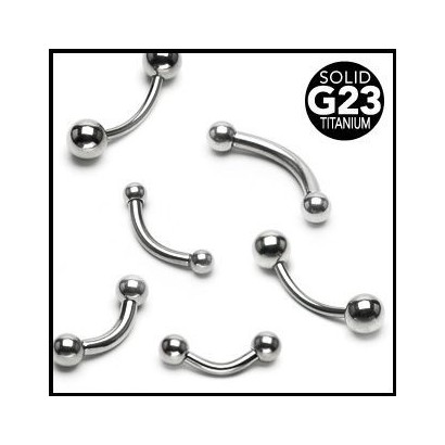 Piercing do obočí TITAN (3 mm, 1,2 x 10 mm)