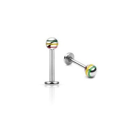 Labreta s barevnými pruhy (1,2 x 8 mm)