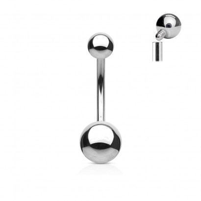Piercing do pupíku - banánek (1,6 x 12 mm)