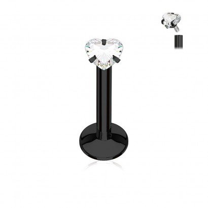 Piercing do brady černý (1,2 x 8 mm)