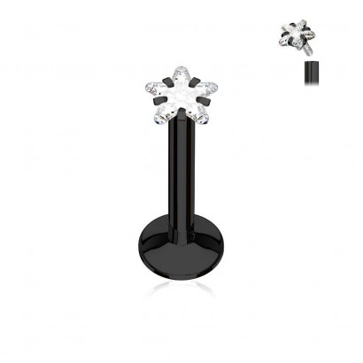 Piercing do brady černý (1,2 x 8 mm)