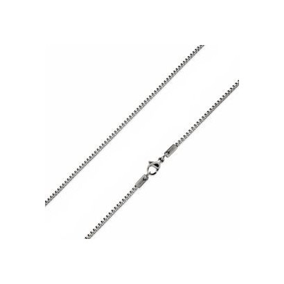 Ocelový řetízek čtvercový, tl. 2 mm (55 cm)