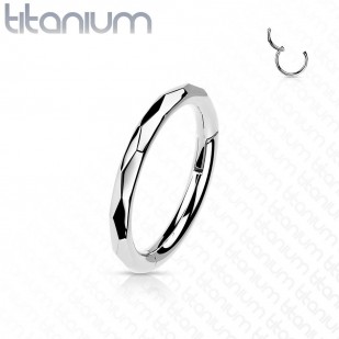 Segment kruh - helix / cartilage / tragus piercing TITAN