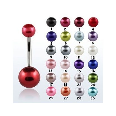 Piercing do pupíku perlička (č.14)