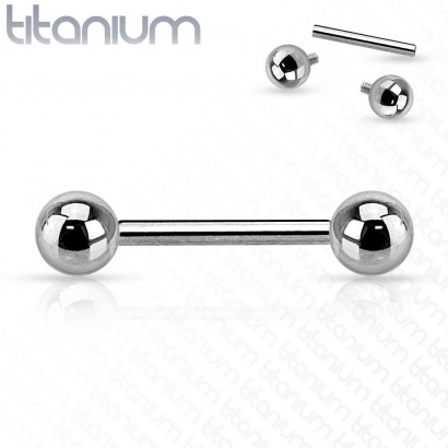 Piercing do jazyka TITAN (1,6 x 16 x 5 mm)