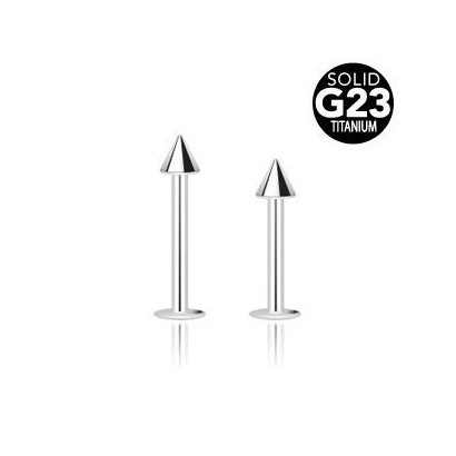Piercing do brady - labreta TITAN (3 x 3 mm, 1,2 x 8 mm)