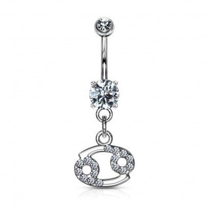 Piercing do pupíku - znamení rak