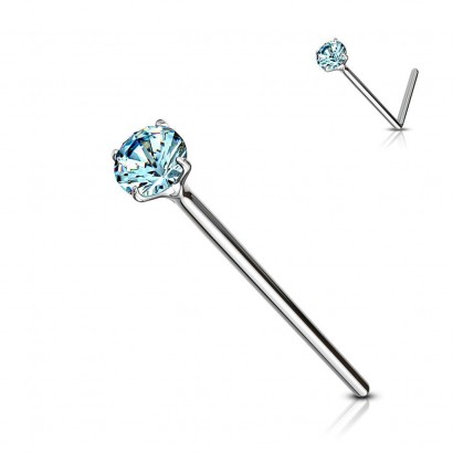 Variabilní piercing do nosu (tyrkysová)