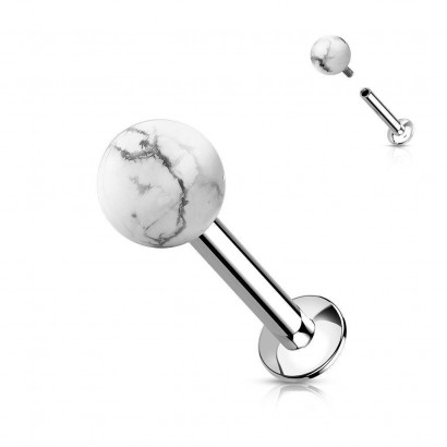 Piercing do brady labret s vnitřním závitem - howlit