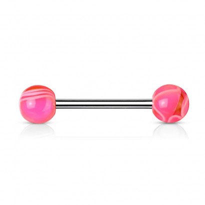 Piercing do jazyka akrylát (růžová)