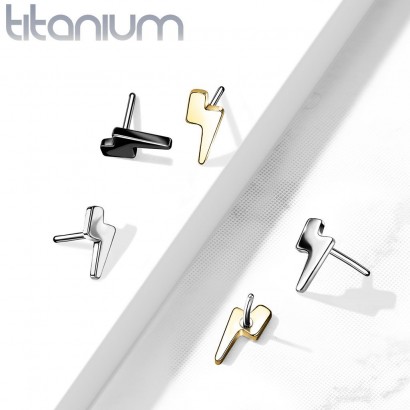 Ozdoba k PUSH IN piercingu TITAN (černá)