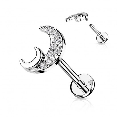 Piercing do brady - měsíček (1,2 x 8 mm)