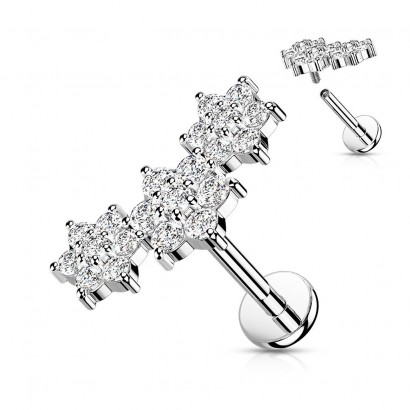 Piercing do brady s kytičkami (1,2 x 8 mm)