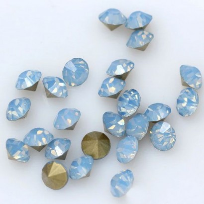 Skleněný šaton SS12 - 3,2 mm, 10ks/bal., Blue Opal
