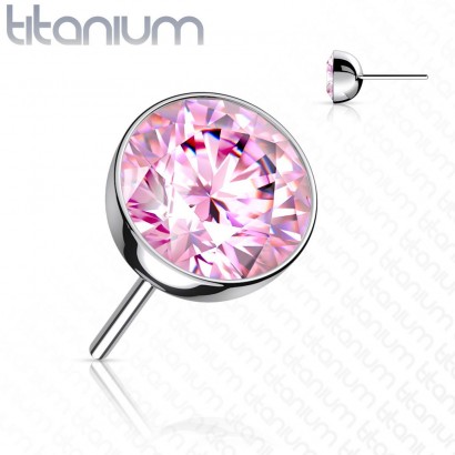 Kamínek k PUSH IN piercing do nosu TITAN (5 mm)