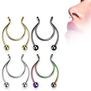 Falešný piercing do nosu - septum