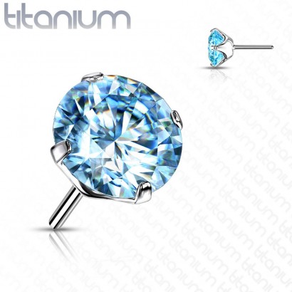 Kamínek k PUSH IN piercing do nosu TITAN (4 mm)