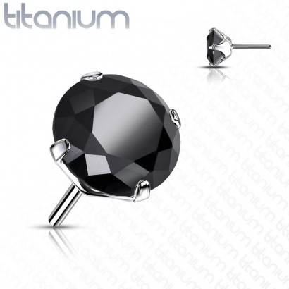 Kamínek k PUSH IN piercing do nosu TITAN (4 mm)