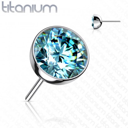 Kamínek k PUSH IN piercing do nosu TITAN (5 mm)