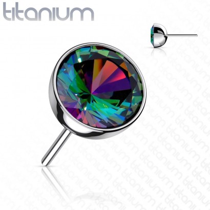 Kamínek k PUSH IN piercing do nosu TITAN (4 mm)