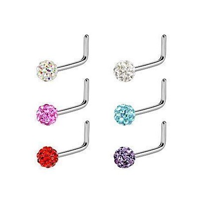 Piercing nosovka chirurgická ocel se swarovski krystalky HWNOSEL21