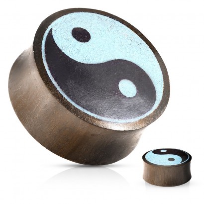Sono wood plug do ucha jing-jang (22 mm)