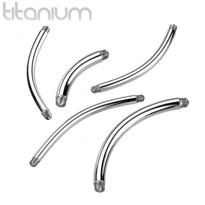 Zahnutá náhradní tyčka TITAN, závit 1,2 mm (1,2 x 8 mm)