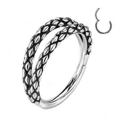Piercing kruh segment dvojitý (1,2 x 8 mm)