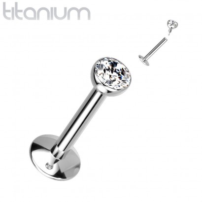 Piercing do brady titan (1,2 x 8 mm, kamínek 2 mm)