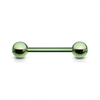 Piercing do jazyka barevný (zelený)