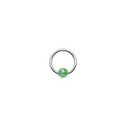 Piercing - kruh (zelená)