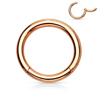 Piercing segment kruh zlacený (1,6 x 6 mm)