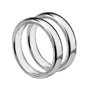 Wolframové snubní prsteny HWRTU01 4+4 mm - pár
